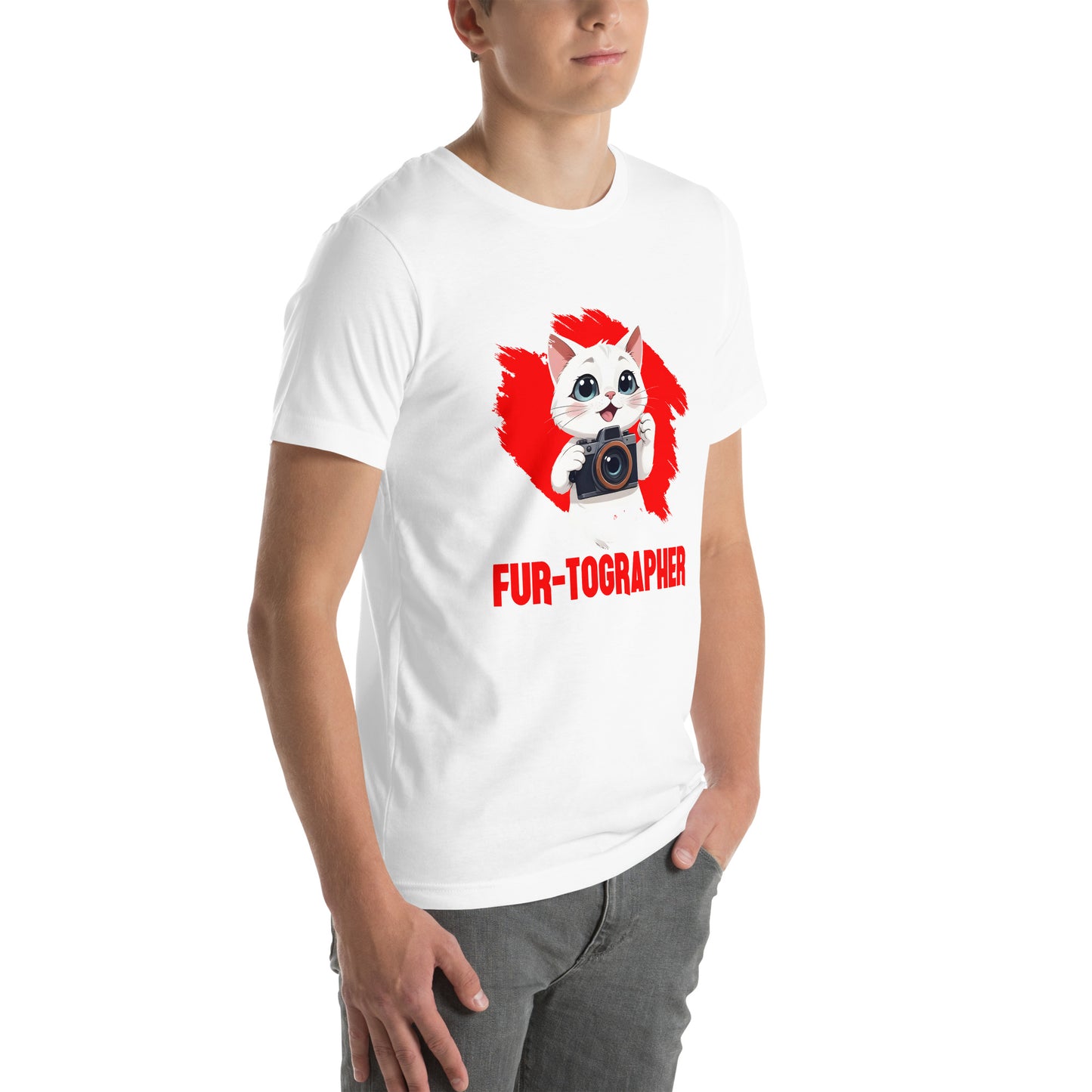 Fur-tographer Unisex t-shirt